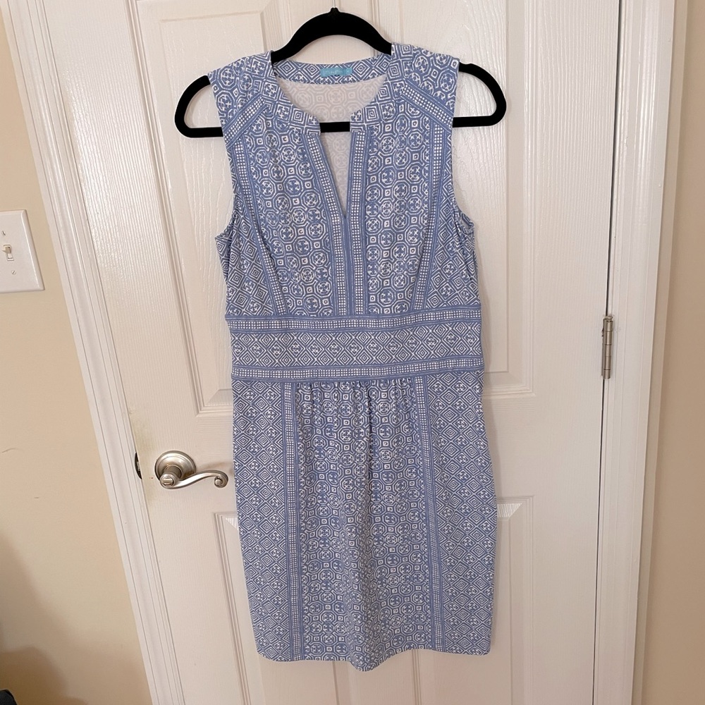 J.McLaughlin Blue Sleeveless Shift Dress